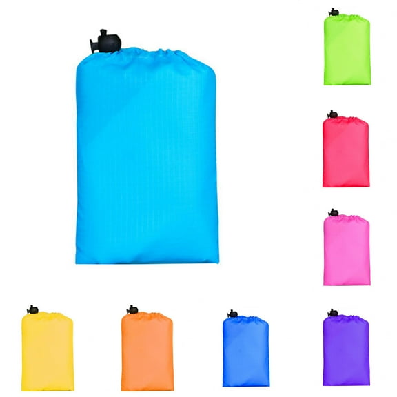 Limei Pocket Blanket Waterproof (43.3" x 27.5") Small Tarp, Compact Picnic Blanket, Hiking Blanket, Mini Outdoor Blanket for Beach, Travel, Camping, Rose Red, 1 Pack