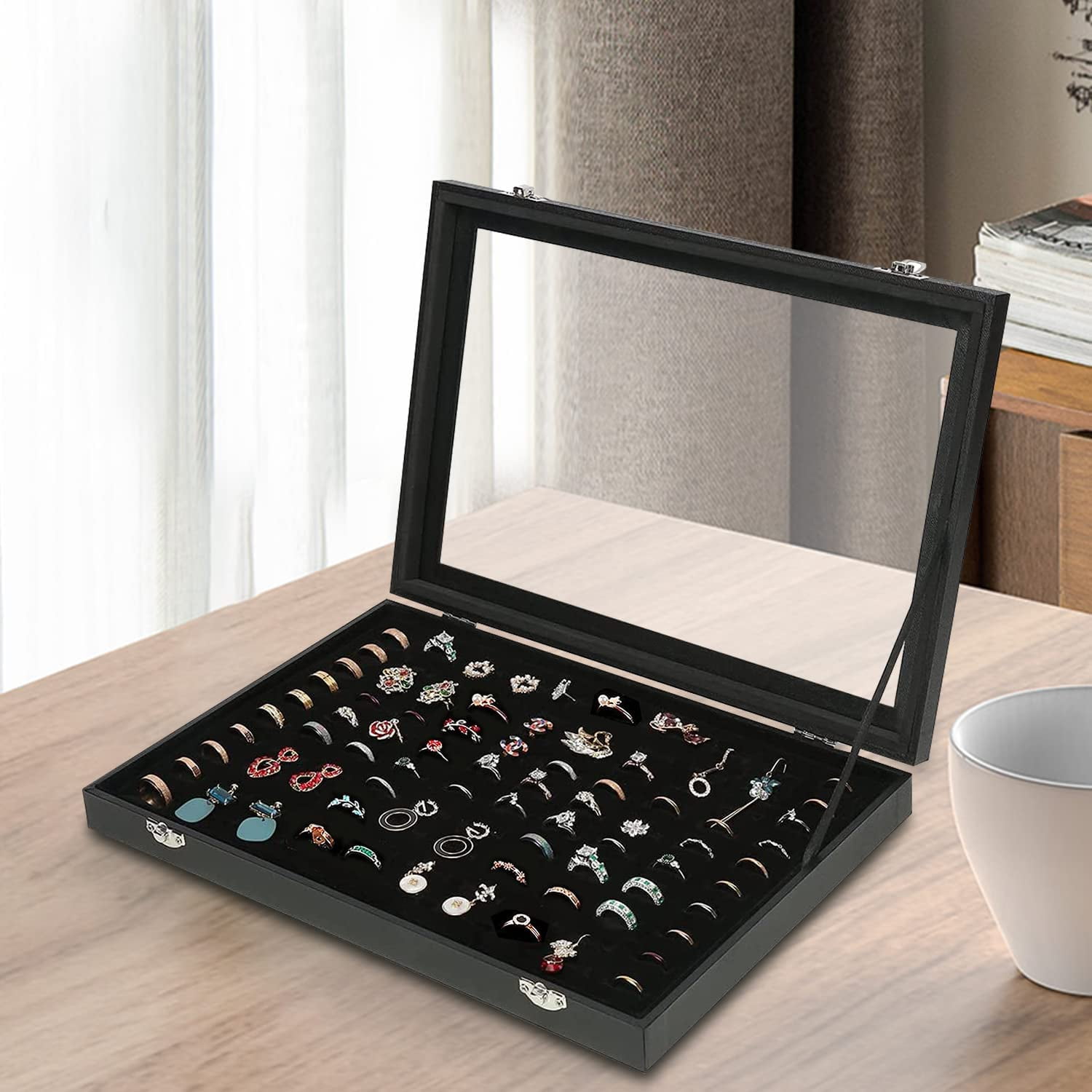 1pc Acrylic Jewelry Tray, Modern Solid Jewelry Storage Display Showcase Holder  Box For Home | SHEIN