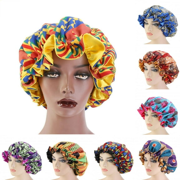 Limei Satin Bonnet Women Soft Sleeping Bonnet with Adjustable Buckle Double Layer Sleep Cap Sleeping Cap Reversible Night Hair Bonnets for Women Girls