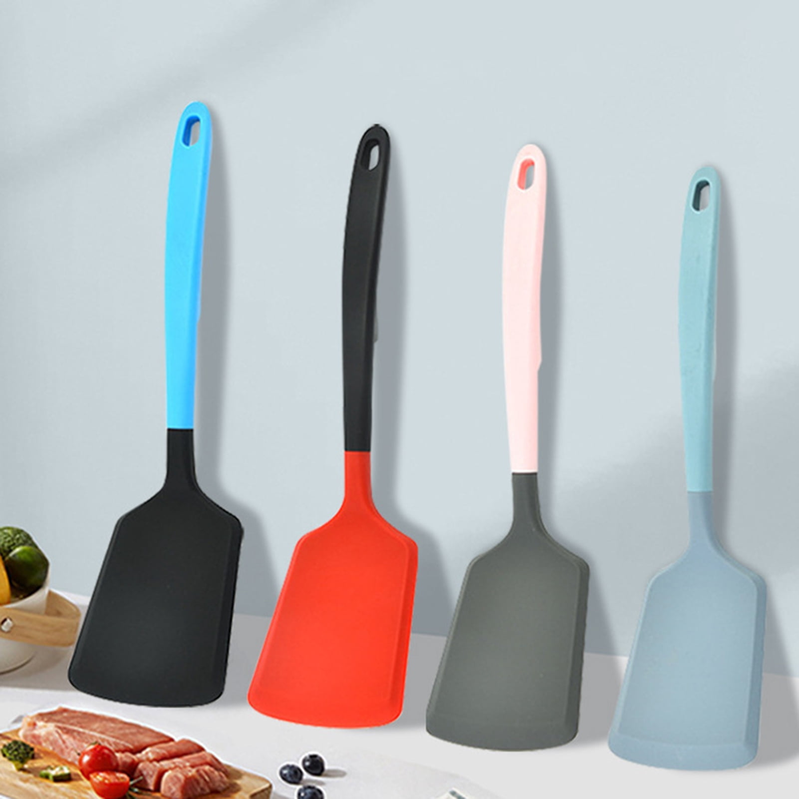 Limei Silicone Spatula, Heat-Resistant Non-stick Rubber Spatulas Shovel ...