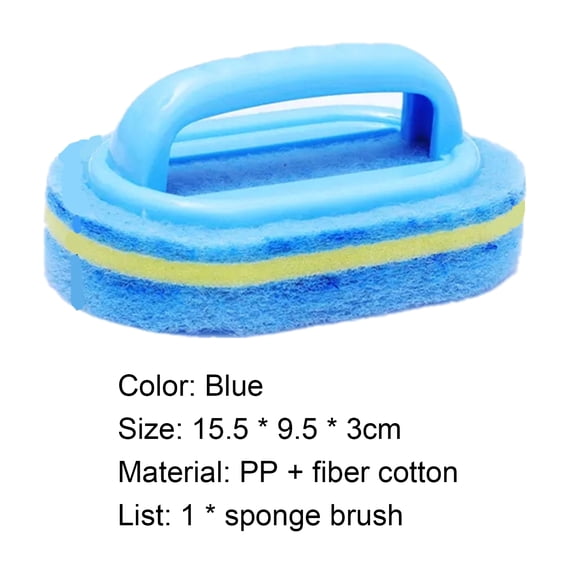 Limei Sponge Brush Handle Design PP Handle Sponge Brush Sponge Eraser Useful for Washroom