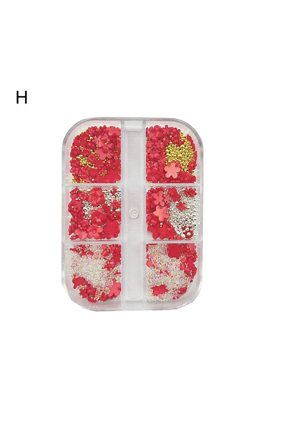 Stylish Manicure Decoration Flat Bottom for Home Use Floret Charms