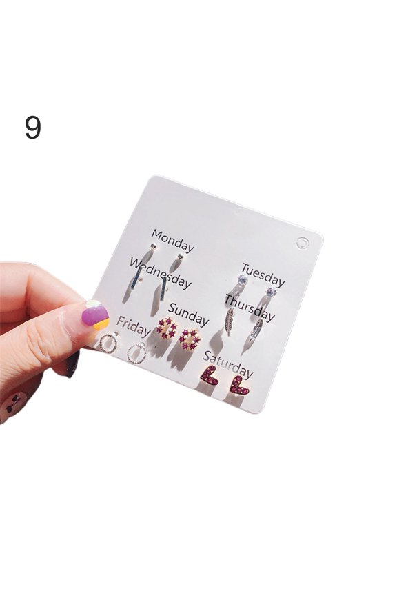 Stylish Stud Earrings Five-pointed Star for Banquet Clouds