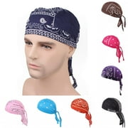 Limei Sweat Wicking Doo Rag Cooling Dew Rag Helmet Liner Hat Large Motorcycle Head Wrap Bandana Skull Caps for Men and Women