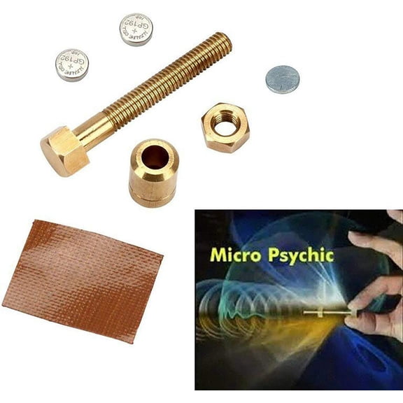 Limei Trading Nut Off Bolt Magic Tricks Prop Autorotation Rotating Screw Magic Props Close Up Micro Psychic Super Ultimate Rotating Magic Toys for Kids and Adults