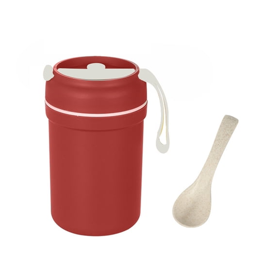 Limei Travel Mug, Insulated Coffee Cup with Leakproof Lid, Vacuum PP Double Walled Reusable Tumbler with Spoon for Hot and Cold Water Coffee and Tea In Travel, Car and Family Daily