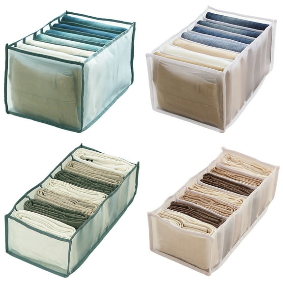 Limei Underwear Organizer, Foldable Bra Underwear Drawer Organizer Divider Bins for Underwear, Socks, Ties, Bras, Underwear Storage Compartment Box