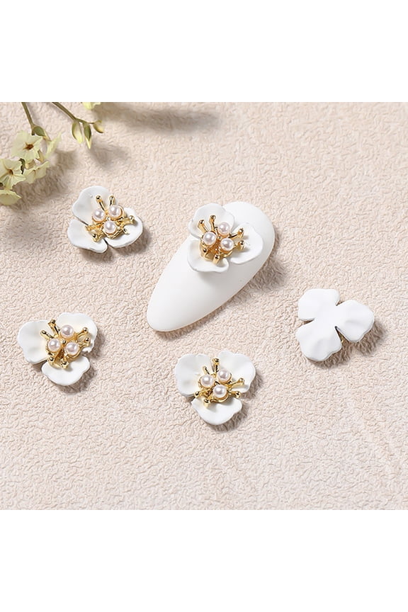 Useful 3D Nail Flower Decor Eye-catching for Female High Simulation