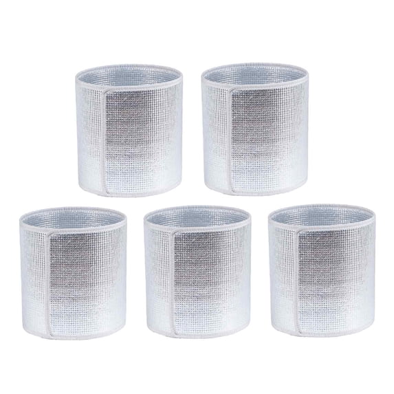 Limei Winter Plant Pot Insulation Cover Weather Outdoor Plant Shield 5pcs Plant Pot Thermal Cover Aluminum Foil Insulation Wrap for Flower Pots for Winter