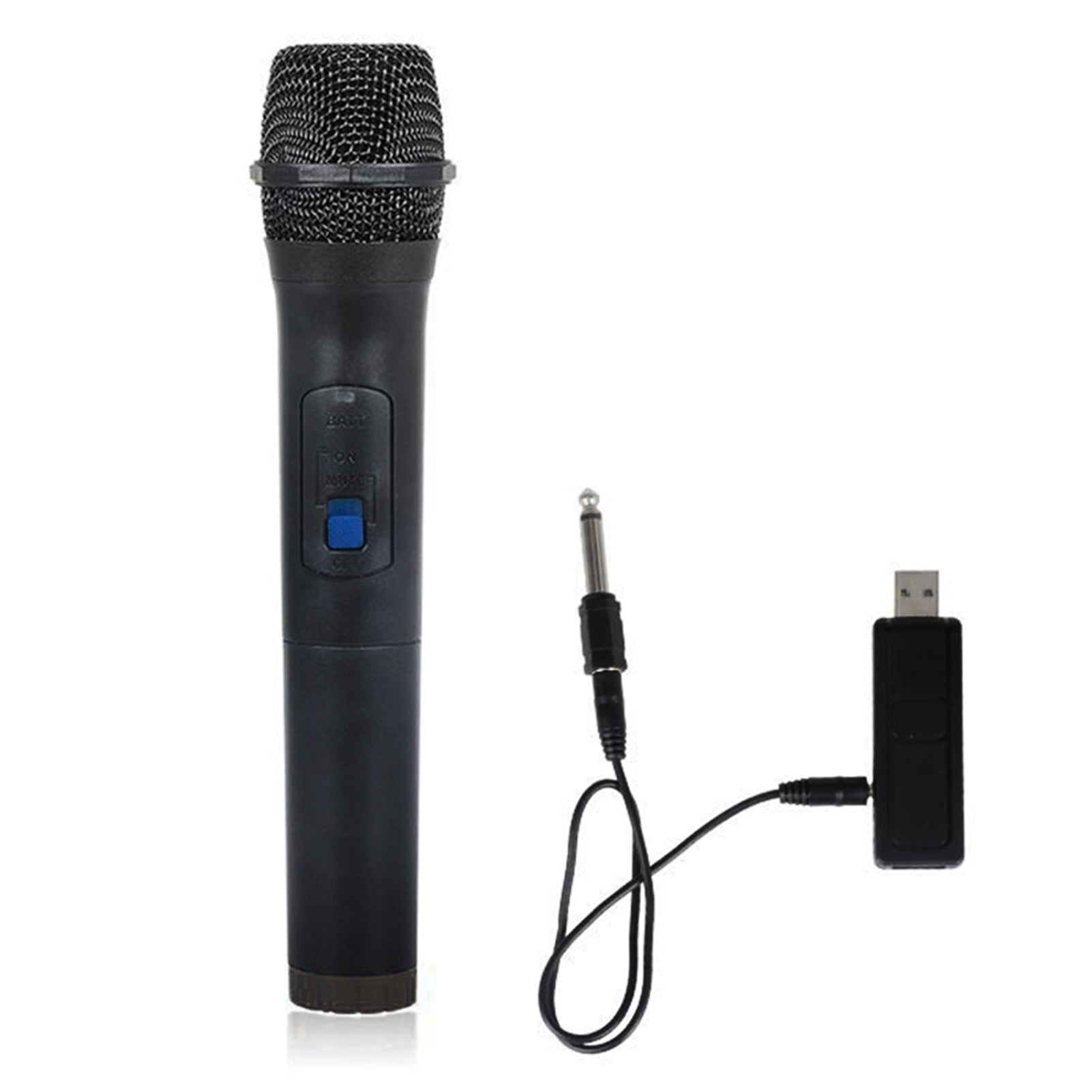 Limei Wireless Microphone, Dynamic Karaoke Microphone with Receiver and USB Cable, Rechargeable Mic System for Karaoke Night, Meeting, Compere, Party