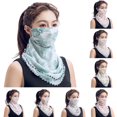 thumbnail image 1 of Limei Women Chiffon Neck Scarf Bandana Sun Protection Face Cover Chiffon Neck Gaiter, 1 of 6