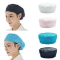 thumbnail image 1 of Limei Women Men Work Chef Hat for Home School Restaurant Kitchen Food Service Protective Dust Cap (White), 1 of 7