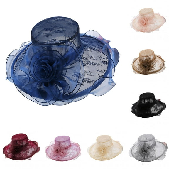 Limei Women's Organza Church Fascinator Bridal Tea Party Wedding Hat