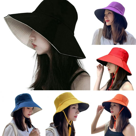 Limei Womens Large Bucket Hats UV Protection Sun Beach Hiking Hat Outdoor
