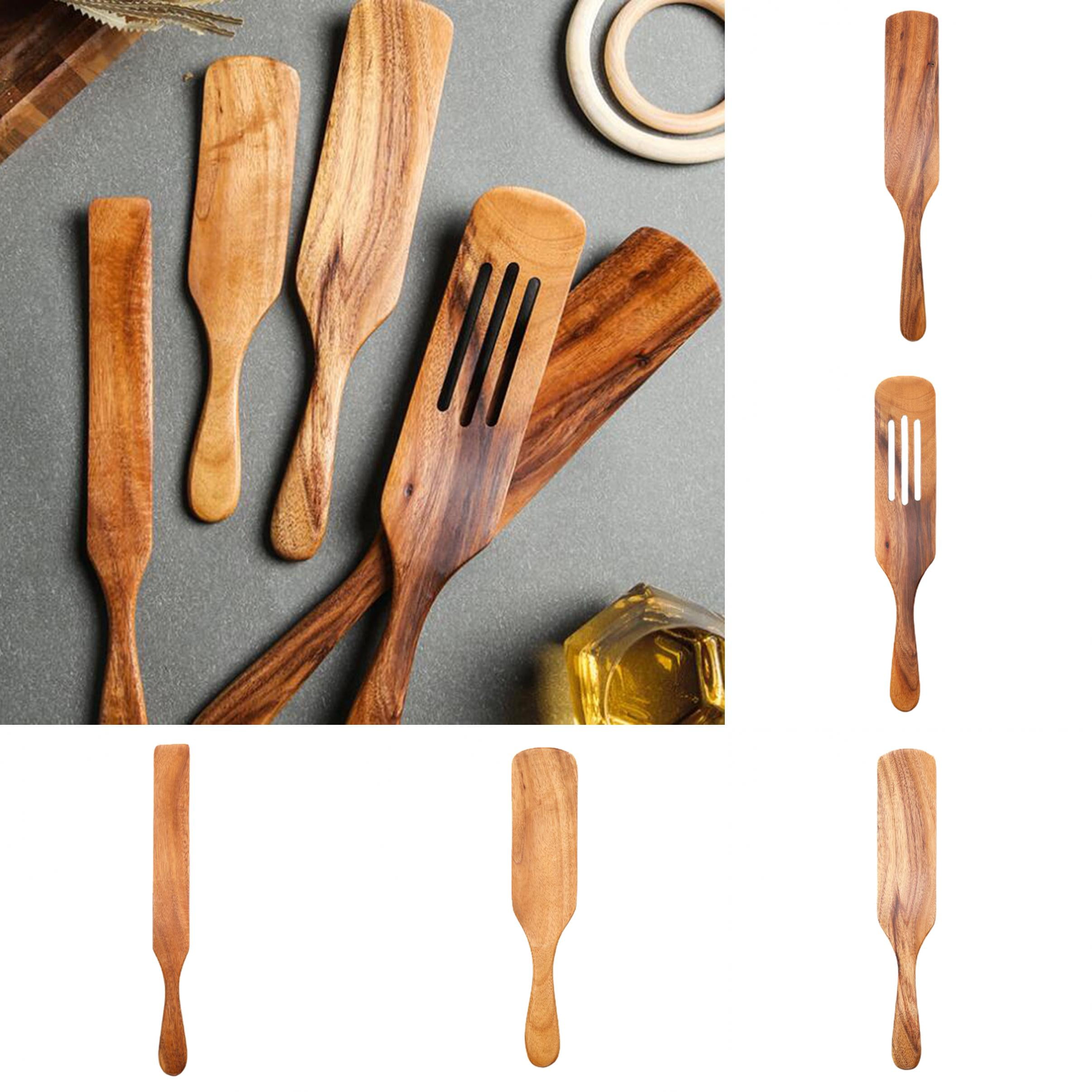 Limei Wooden Spoons for Cooking, Nonstick Kitchen Utensil Set, Wooden Spoons Cooking Utensil Set