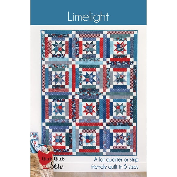 Cluck Cluck Sew Quilts Limelight Quilt Pattern - 5 Size Variations Per Pattern CCS226