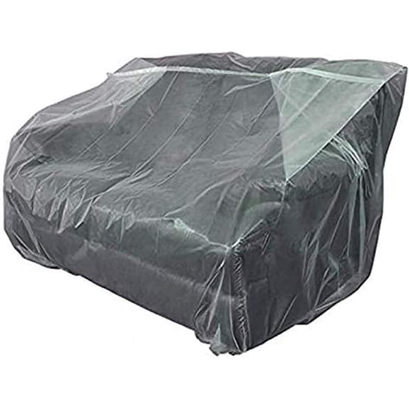 Limerenc Clear Thicker Couch Cover, Plastic Clear Waterproof Couch Cover, Heavy-Duty Vinyl Sofa Furniture Protection, Against Cat Dog Clawing2 Pack