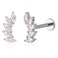 thumbnail image 1 of Limerencia 18g Titanium Flat Back Stud Cartilage Earrings Tragus Helix Piercing Jewelry Titanium | Conch Nose Piercing,Small Tiny Studs for Women,Internally Threaded, 1 of 7