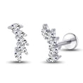 thumbnail image 1 of Limerencia Titanium Threadless Stud Earrings Flat Back Tiny CZ Small Nose Helix Cartilage Tragus Conch Labret Medusa Monroe Piercing Jewelry for Women Men, 1 of 12