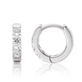 thumbnail image 1 of Limerencia Silver Small Hoop Earrings for Women Men Cubic Zirconia, Cuff Earrings Mini Piercing Jewelry for Women Sensitive Ears, 1 of 11
