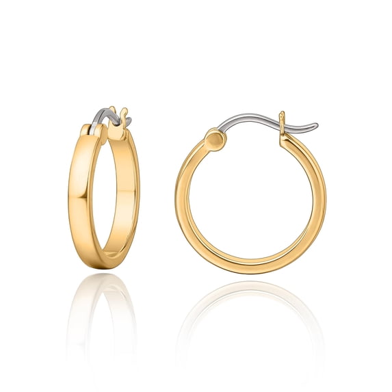 Limerencia G23 Pure Titanium Hypoallergenic Hoop Earrings for Women Sensitive Ears (20mm, Gold)