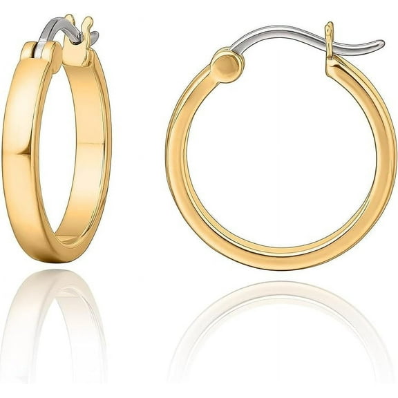 Limerencia G23 Pure Titanium Hypoallergenic Hoop Earrings for Women Sensitive Ears (20mm, Gold)