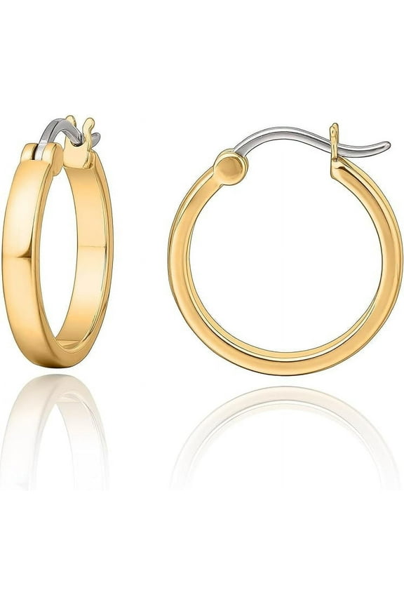Limerencia G23 Pure Titanium Hypoallergenic Hoop Earrings for Women Sensitive Ears (20mm, Gold)