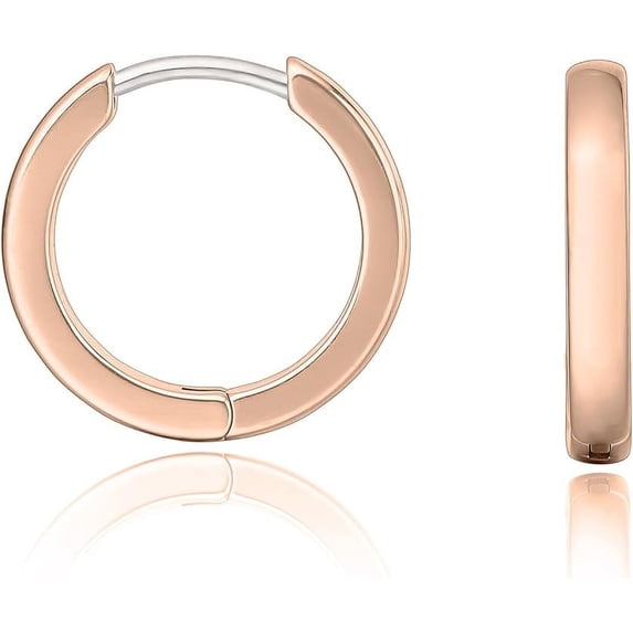 Titanium Huggie Earrings for Women Men, Small Hoop Earrings Hypoallergenic Earrings for Sensitive Ears
