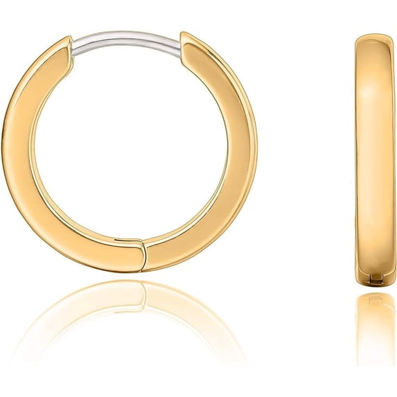 Small Gold Huggie Hoop Earrings Set for Women Men ,Titanium Hypoallergenic Cartilage Earrings ,Piercing Cute Dainty Trendy Jewelry Gifts for Women