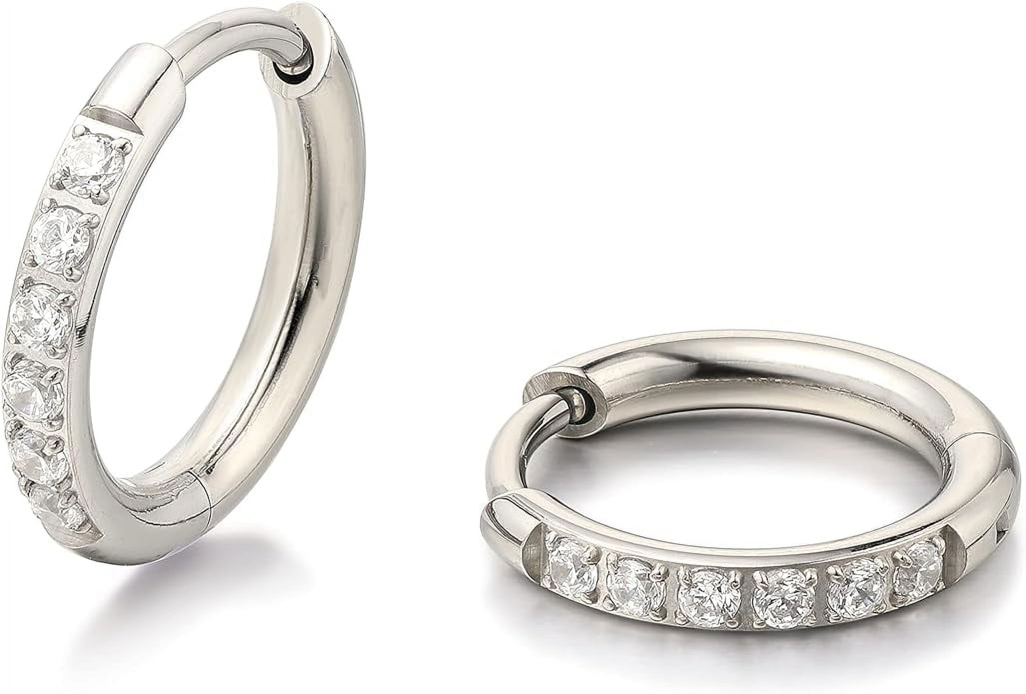 Limerencia Hypoallergenic G23 Pure Titanium Pairs Small Huggie Hoop