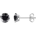 thumbnail image 1 of Limerencia Hypoallergenic G23 Titanium Earrings For Sensitive Ears, Simulated Diamonds (Black), 1 of 6