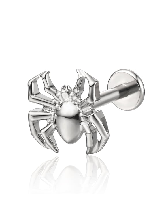Limerencia Hypoallergenic Titanium ASTM F136 Flat Back Internal Thread Stud Earring for Men and Women