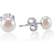 LIMERENCIA TITANIUM JEWELRY Limerencia Hypoallergenic Titanium Earrings for Women Pearl Studs Earrings , 8-8.5 mm, Titanium