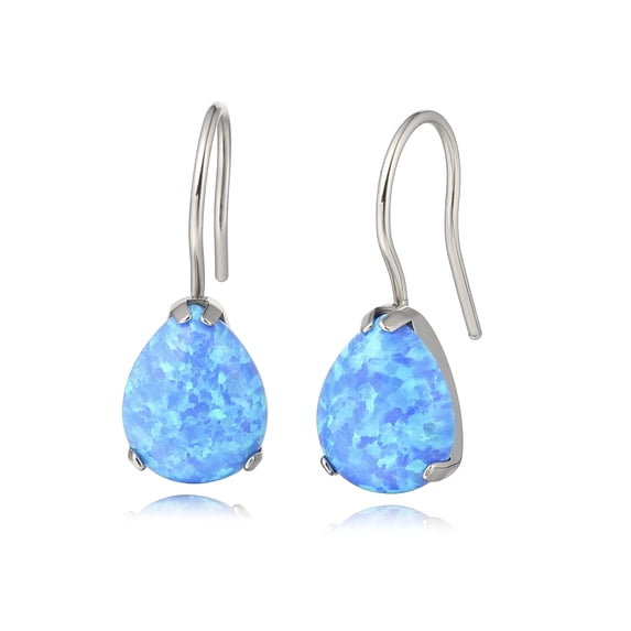 Limerencia Hypoallergenic Titanium Jewelry Water Drops Cubic Zirconia/Opal Earrings for Sensitive Ears Women