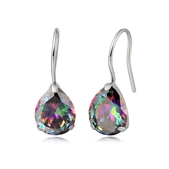 Limerencia Hypoallergenic Titanium Jewelry Water Drops Cubic Zirconia/Opal Earrings for Sensitive Ears Women