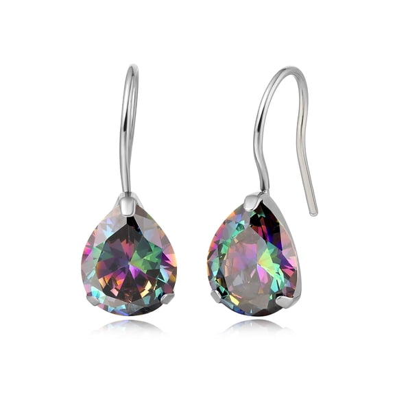 Limerencia Hypoallergenic Titanium Jewelry Water Drops Cubic Zirconia/Opal Earrings for Sensitive Ears Women