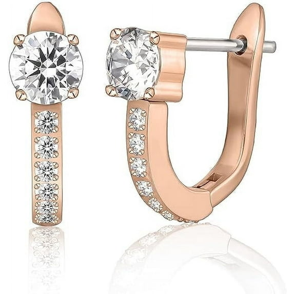 Limerencia Titanium Cubic Zirconia Hoops, Lightweight Cuff Earrings for Women