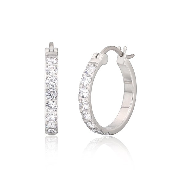 Limerencia Titanium Hoop Earrings for Sensitive Ears, Silver