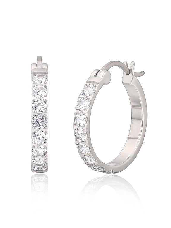 Limerencia Titanium Hoop Earrings for Sensitive Ears, Silver