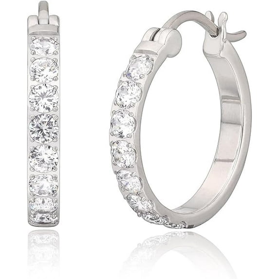 Limerencia Titanium Hoop Earrings for Sensitive Ears, Silver