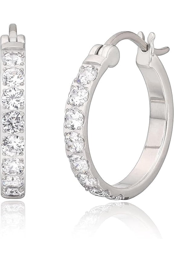 Limerencia Titanium Hoop Earrings for Sensitive Ears, Silver