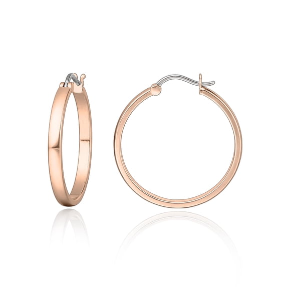 Titanium Hoop Earrings for Women,Lightweight Minimalist Circle Earrings, Classic Round Hoop Jewelry for Women Daily Wear Fashion Gift