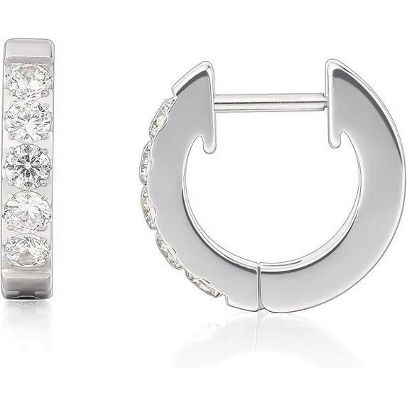 Limerencia Titanium Jewelry Hoop Earrings, 5A Cubic Zirconia, Titanium, for Women Sensitive Ears