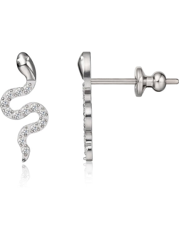 Studs, Cubic Zirconia Earrings for Women and Men with Sensitive Ears