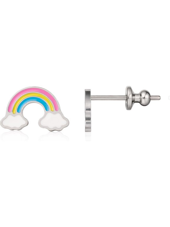 Studs, Cubic Zirconia Earrings for Women and Men with Sensitive Ears