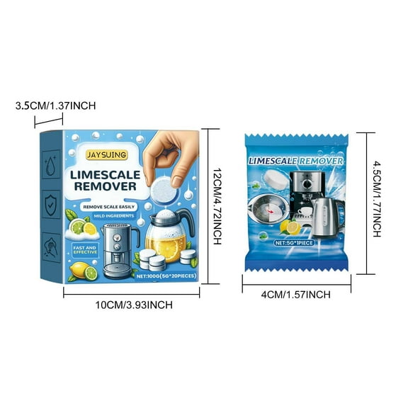 Limescale Cleaning Tablets Electric Kettle Limescale Removal Tablets Lemon Descaling Tablets
