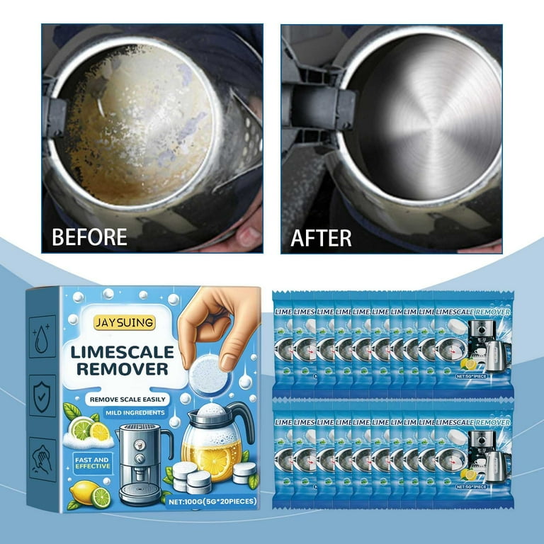 Limescale Cleaning Tablets Electric Kettle Limescale Removal Tablets Lemon Descaling Tablets
