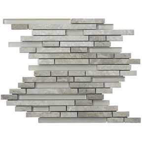 Limestone Eternity Linear Glass Blend - Grey