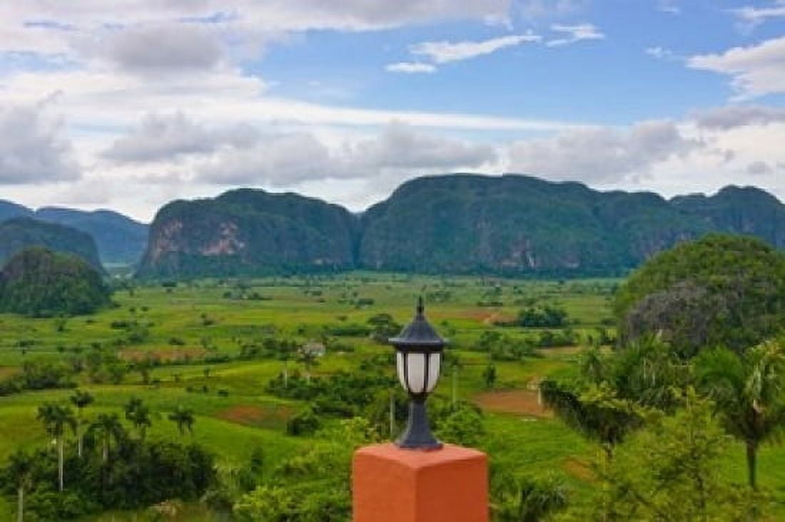 Limestone hill farming land in Vinales valley UNESCO World Heritage site Cuba Canvas Art - Keren Su DanitaDelimont (19 x 12)