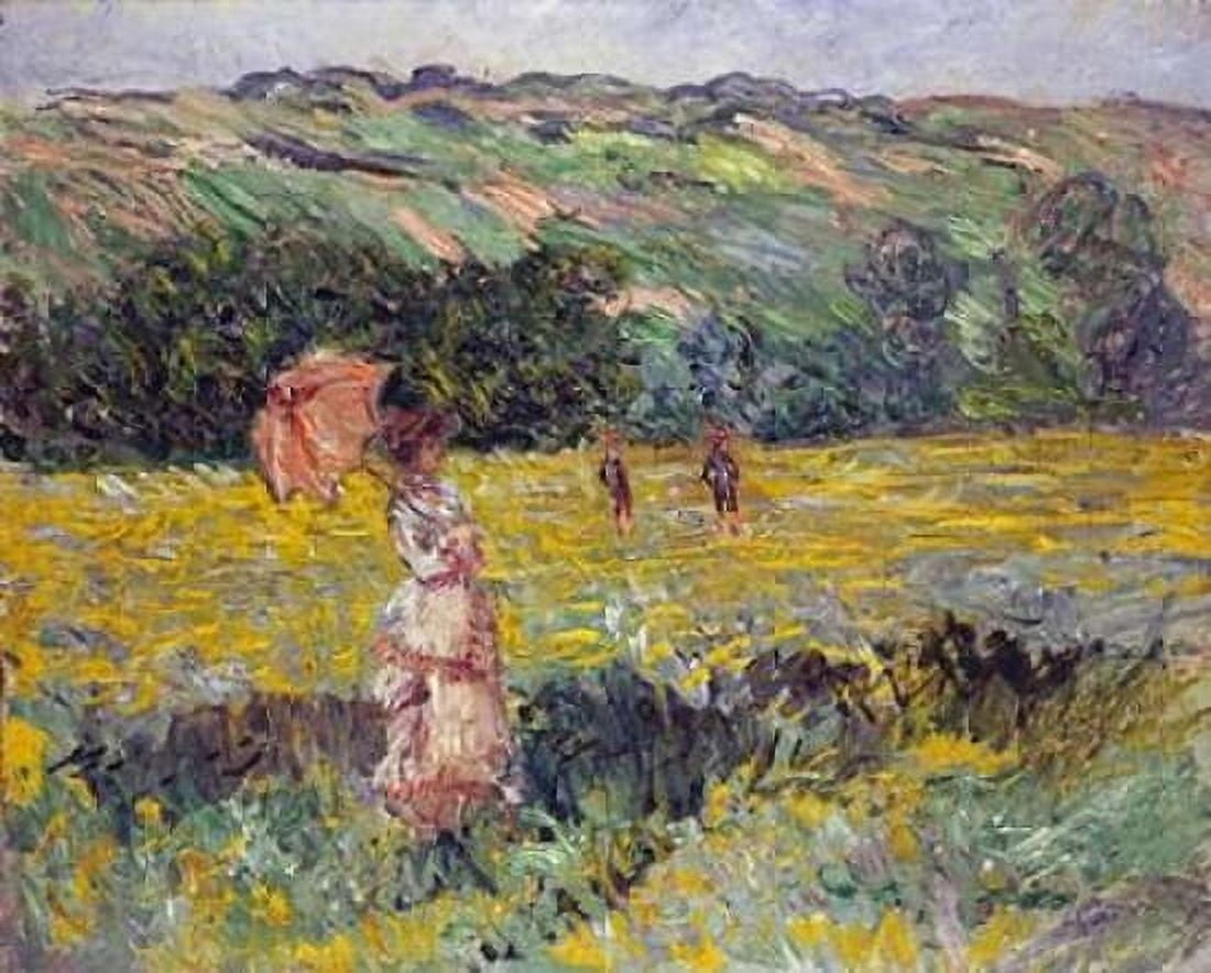 Limetz Meadow Canvas Art - Claude Monet (24 x 30)